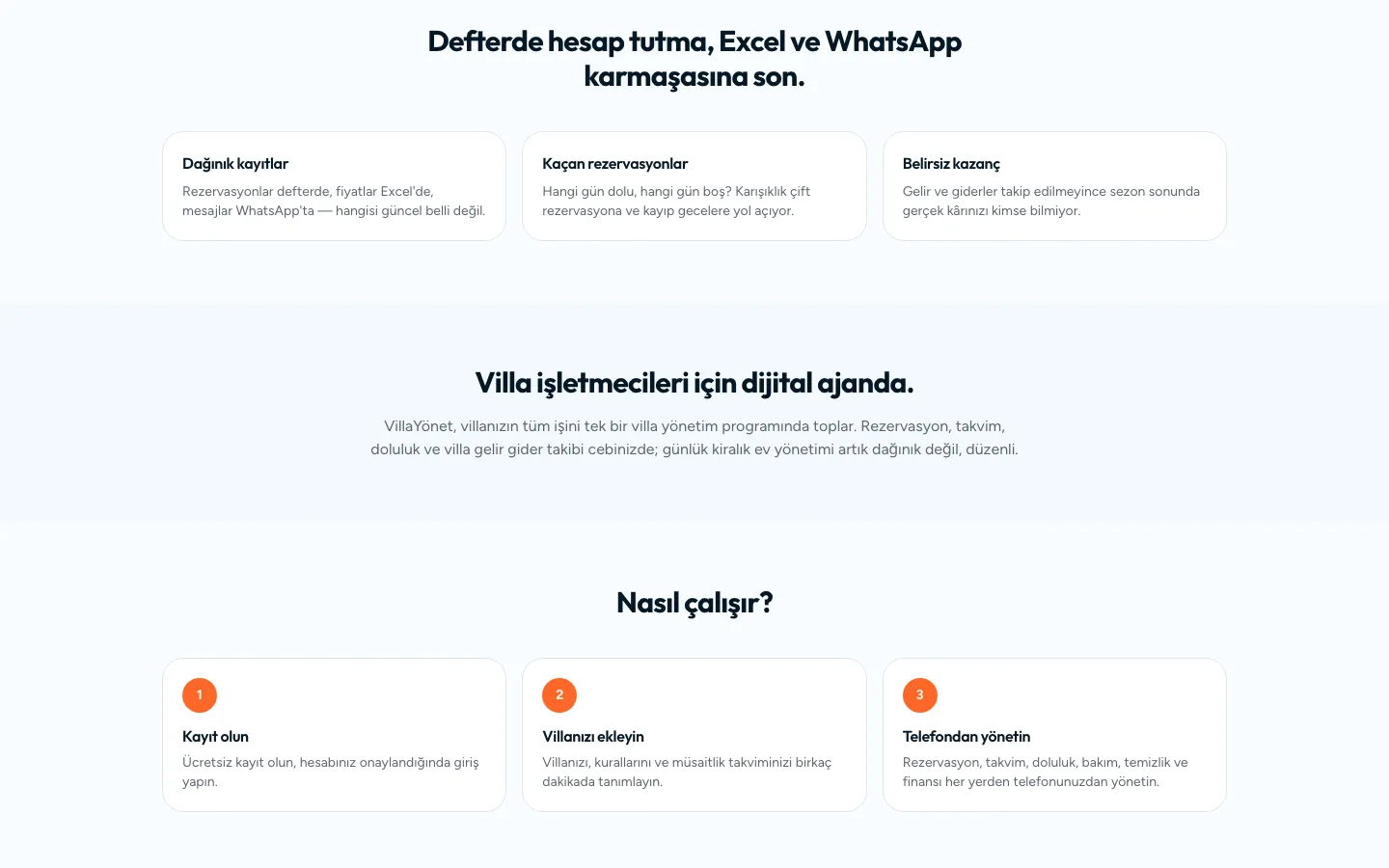 Defter, Excel ve WhatsApp’tan tek panele